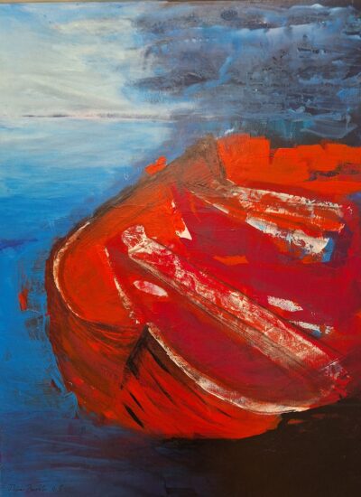 Rotes Boot